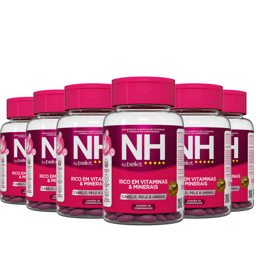 NH New Hair 30 comprimidos - 6 potes