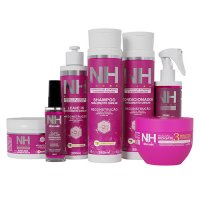 Kit capilar uso diário 4 itens NH + Óleo multifuncional NH + Spray NH reconstrução + Máscara NH 3 minutos